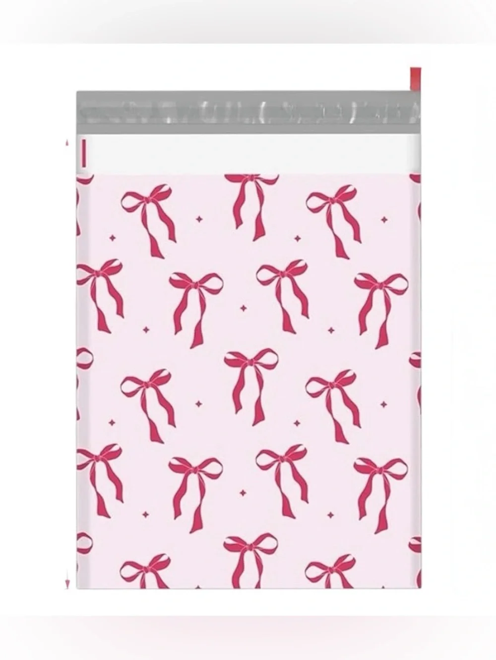 Fuxury Poly Mailers 14.5x19 Inch 10 Pcs- Pink Bows Polymailers New - Picture 4 of 5